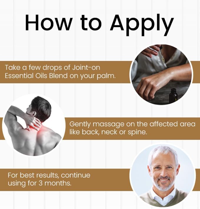 Joint On Oil – Pain Relief Blend for Joints, Knee, Back, Stiffness, Swelling, Arthritis, and Tennis Elbow – Joint Pain Relief Oil for Strains and Sprains