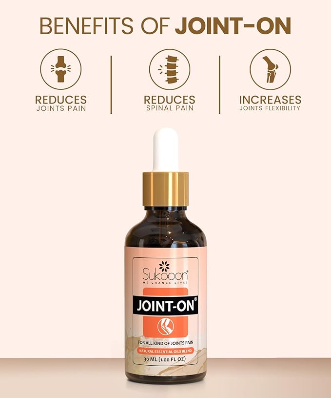 Joint On Oil – Pain Relief Blend for Joints, Knee, Back, Stiffness, Swelling, Arthritis, and Tennis Elbow – Joint Pain Relief Oil for Strains and Sprains