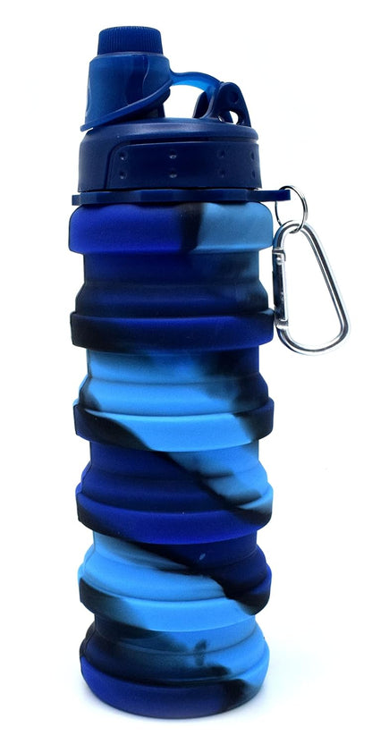 Premium Foldable Water Bottle for Men & Women - Collapsible 500ML Bottle for Gym, Office, Sports, Cycling & Hiking